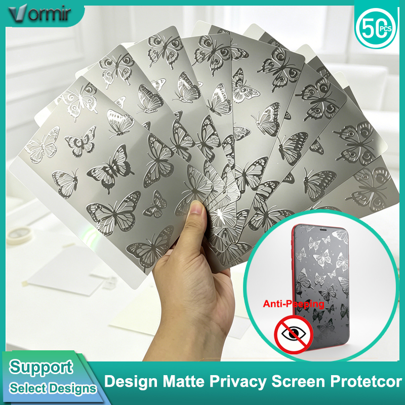Screen Protector Cutter - VORMIR 50 stuks Matte Privacy Film