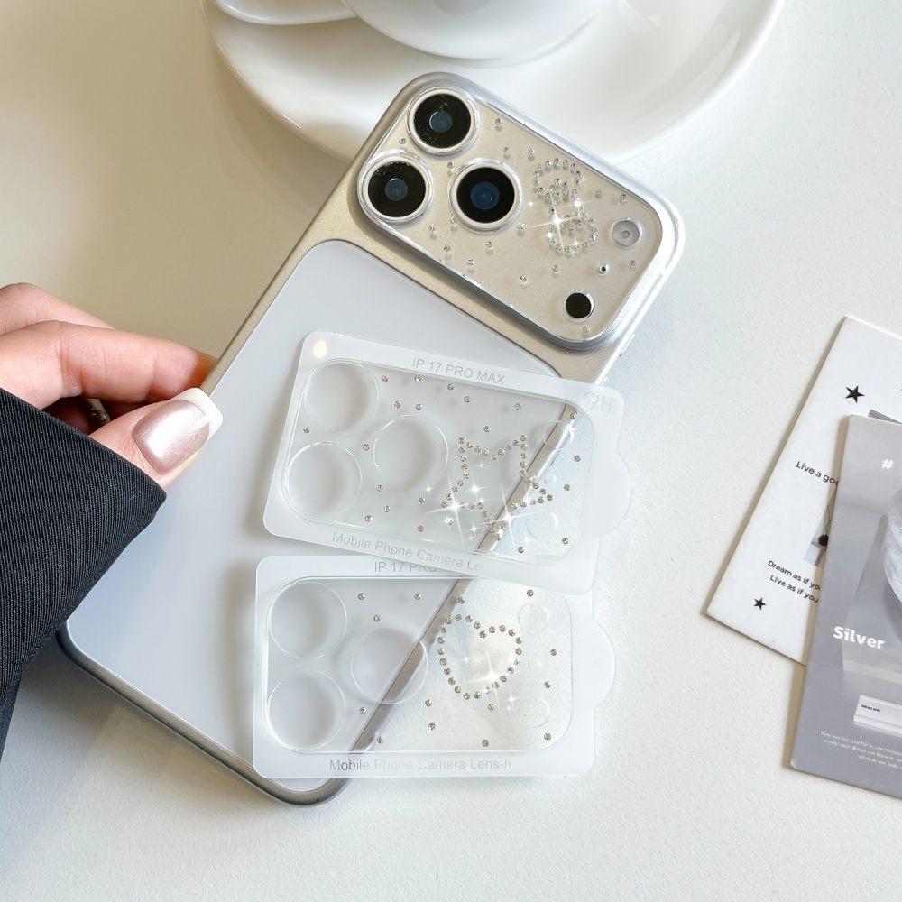 Camera Lens Protector - Luxe Diamant 3D Hart Glazen Camera