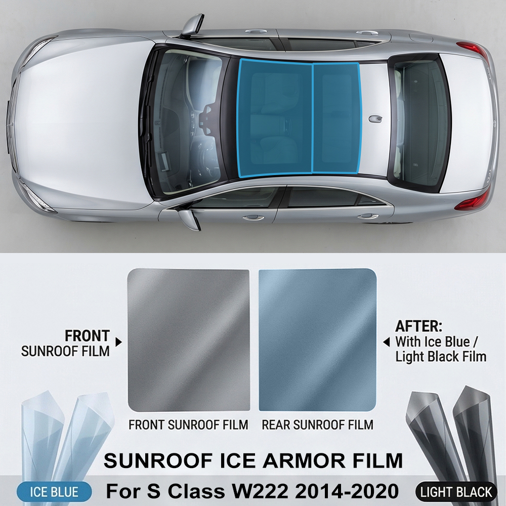 Anti Blue Light Film - Auto Zonnedak Dakraam Film voor Mercedes