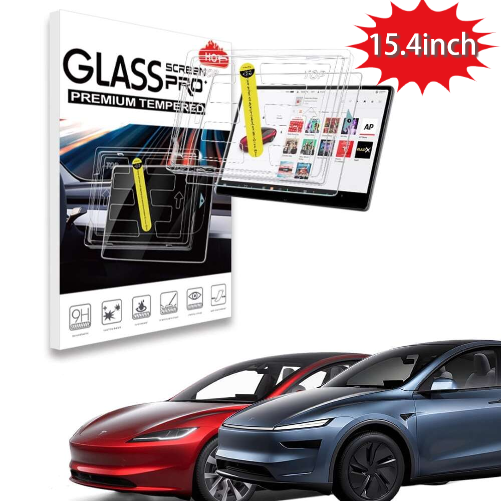 Tempered Glass Screen 9H - Gehard glazen scherm beschermer voor Tesla