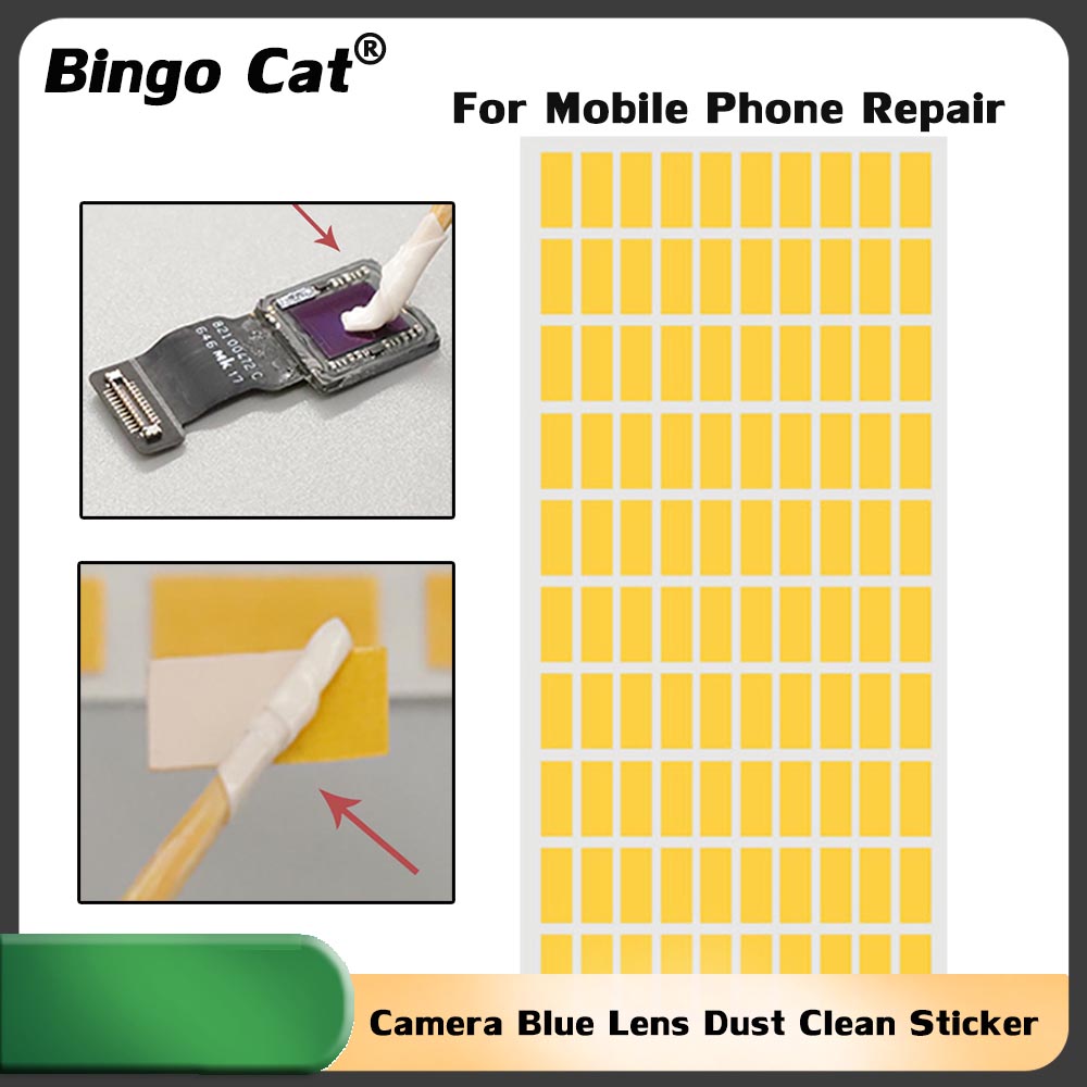 Dust Removal Sticker - Achteruitrijcamera Blauwe Lens Stof Schoon Sticker
