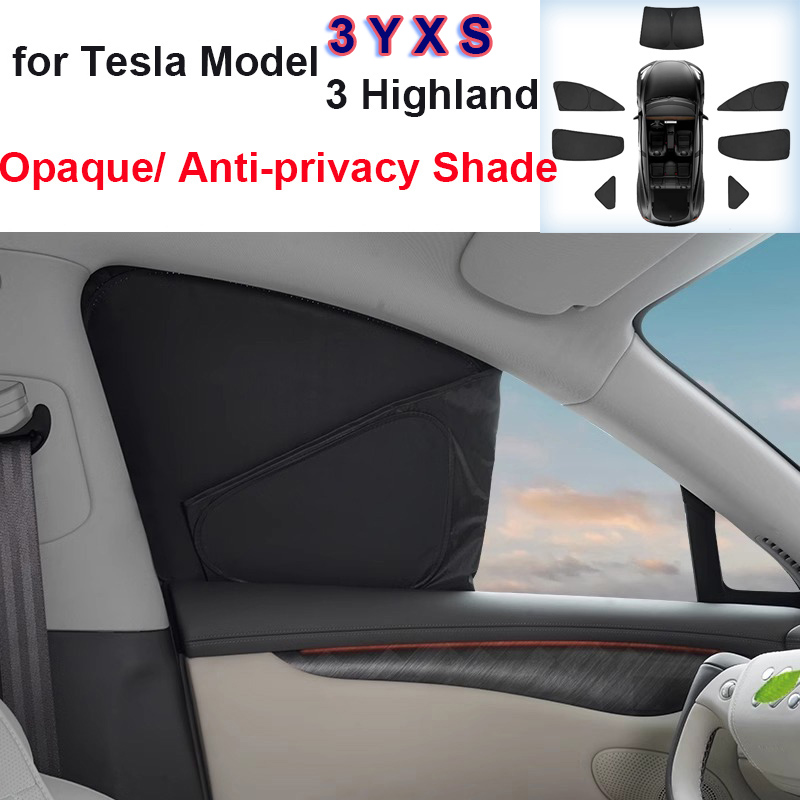 Privacy Screen Protector - Auto Zonnescherm voor Tesla Model 3