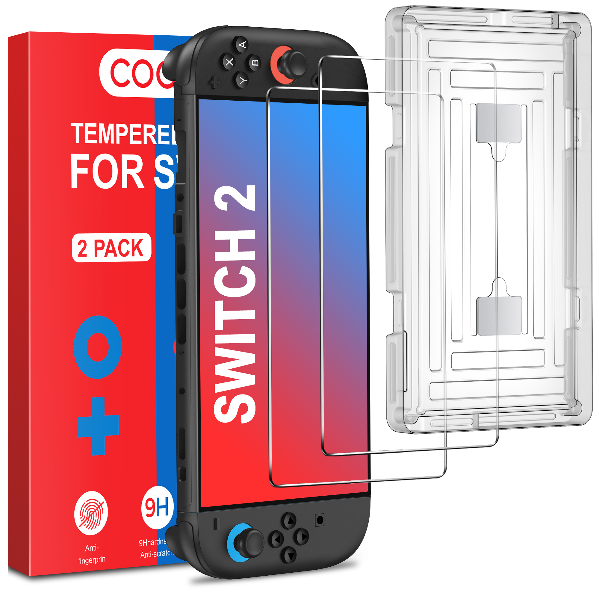 Screen Alignment Tool - BEBONCOOL 2-pack gehard glazen schermbeschermer voor