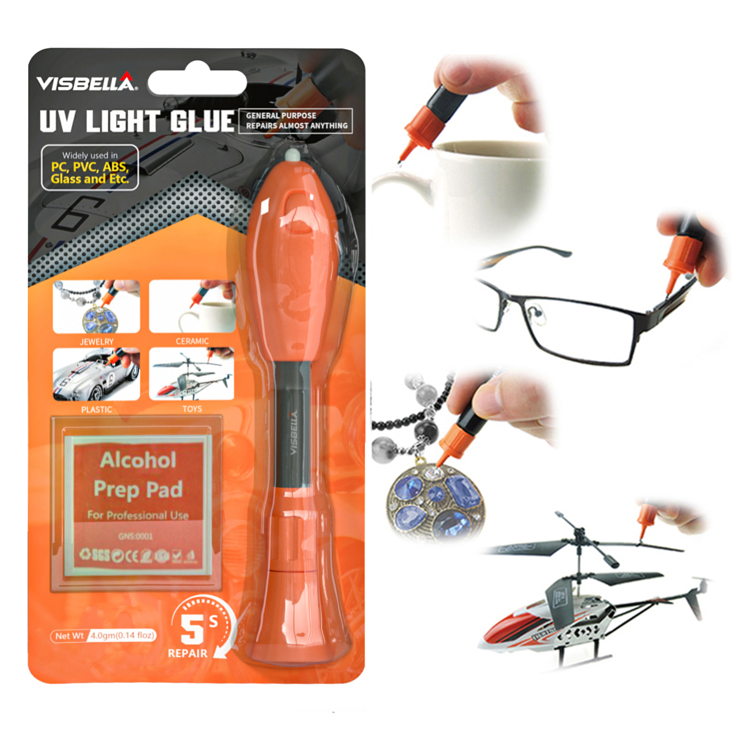 Liquid Uv Glue Kit - Fix Vloeibare Lijm Metalen Plastic Lijm