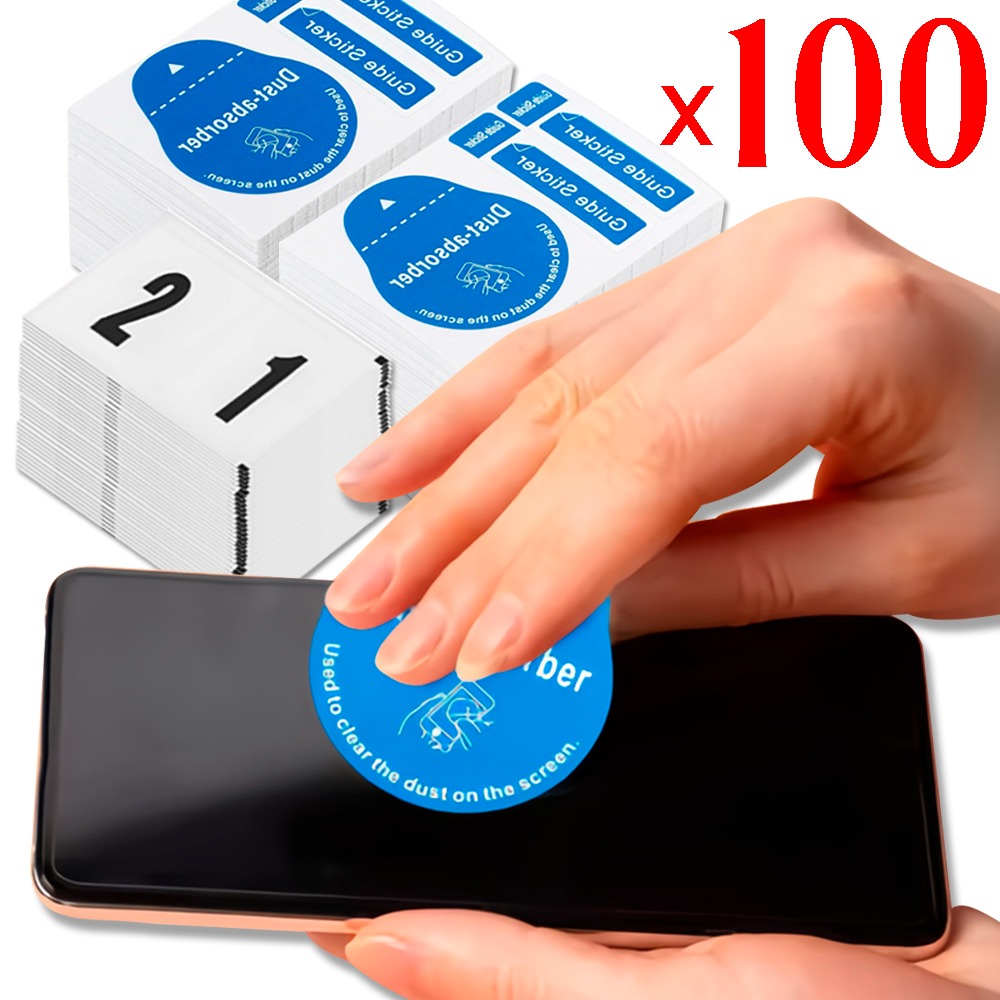 Dust Removal Sticker - 100/1 Stuks Stofverwijdering Mobiele Telefoon Scherm