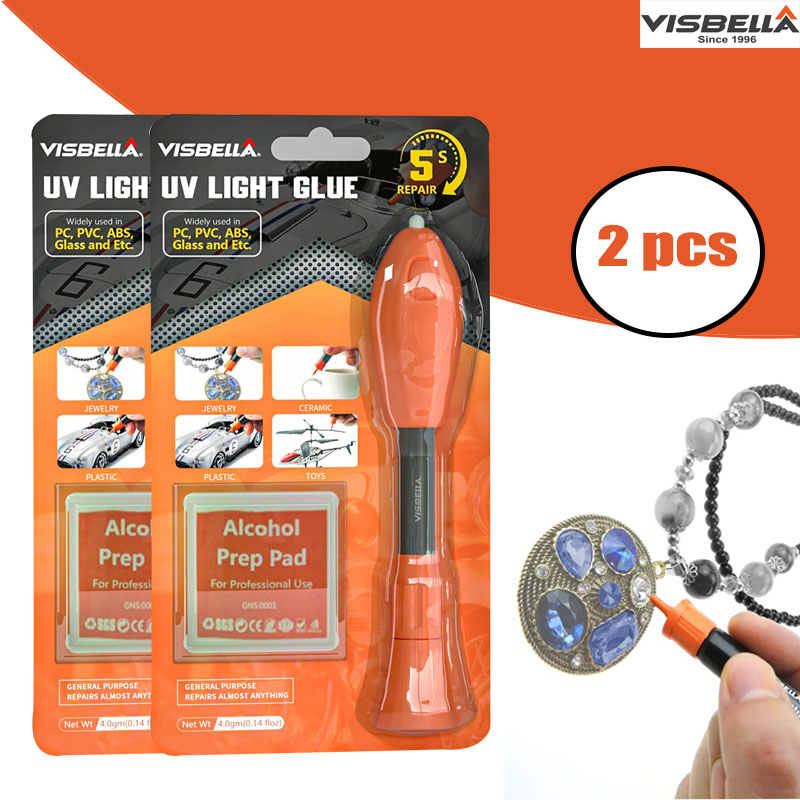 Liquid Uv Glue Kit - Visbella 2 STUKS UV Licht Lijm