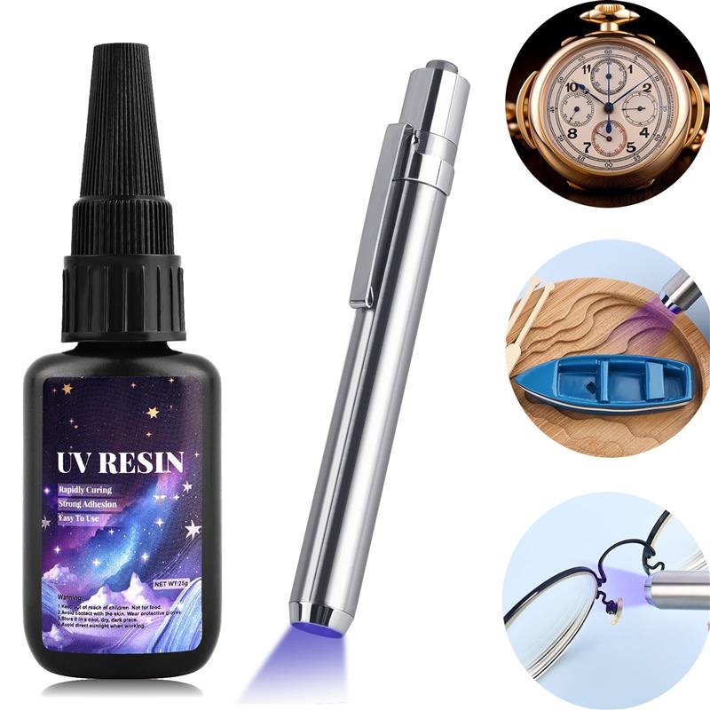 Liquid Uv Glue Kit - Uv-Binding Laslijm Kit Fix Vloeibare Sneldrogende