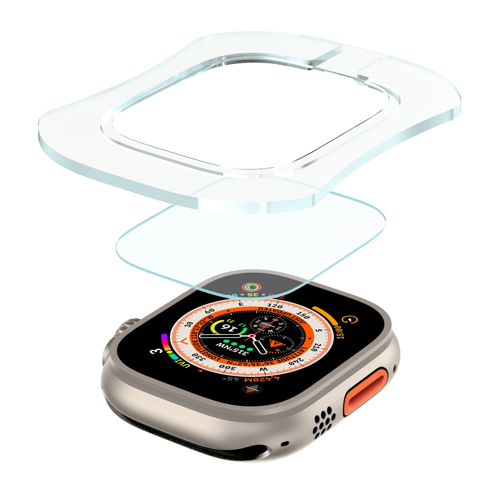 Screen Alignment Tool - Gehard Glas voor Apple Watch Ultra