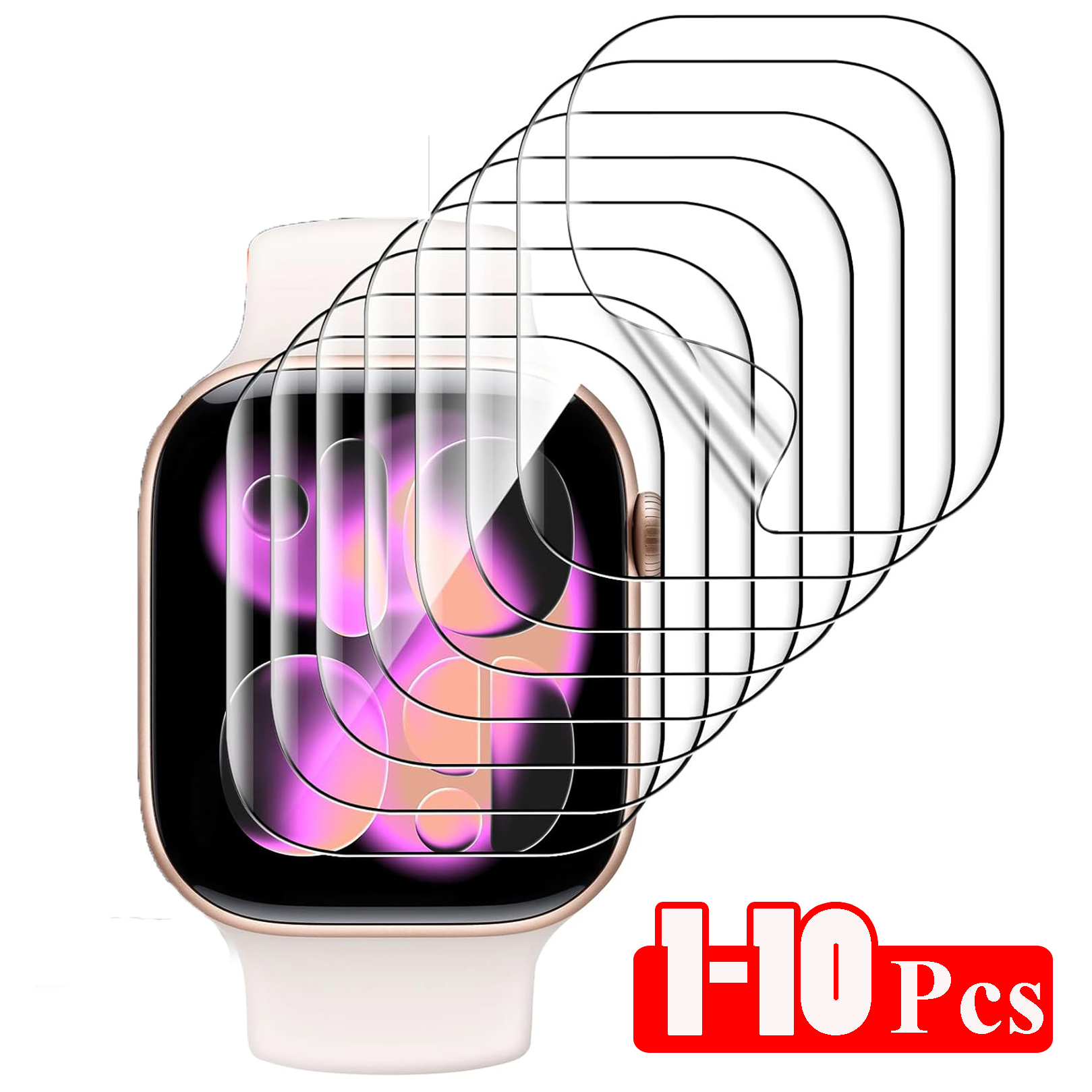 Hydrogel Screen Protector - 1-10PCS Hydrogelfilm voor Apple Watch Ultra