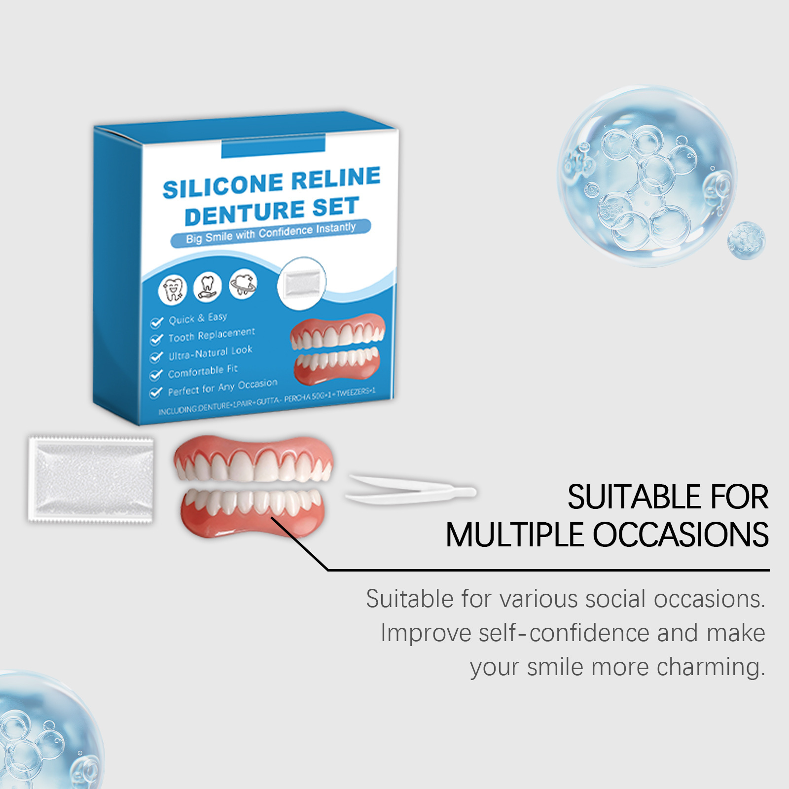 Volledige gebitsprothese set o - Full Cover Adhesive recensie en prijs