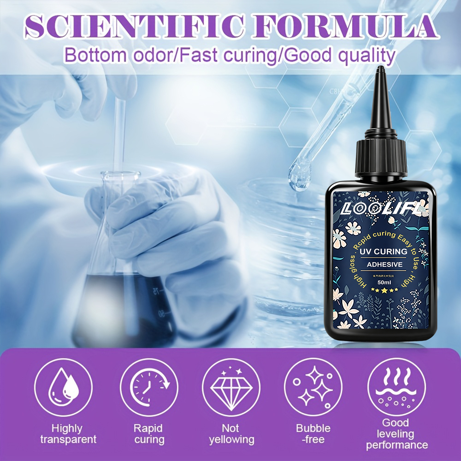 LOOLIFL UV-harslijm 50G set me - Liquid Uv Glue Kit recensie en prijs