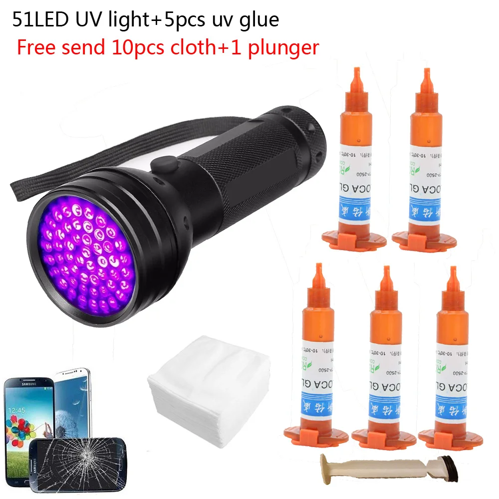 51 led UV licht 5 stks/partij  - Liquid Uv Glue Kit recensie en prijs