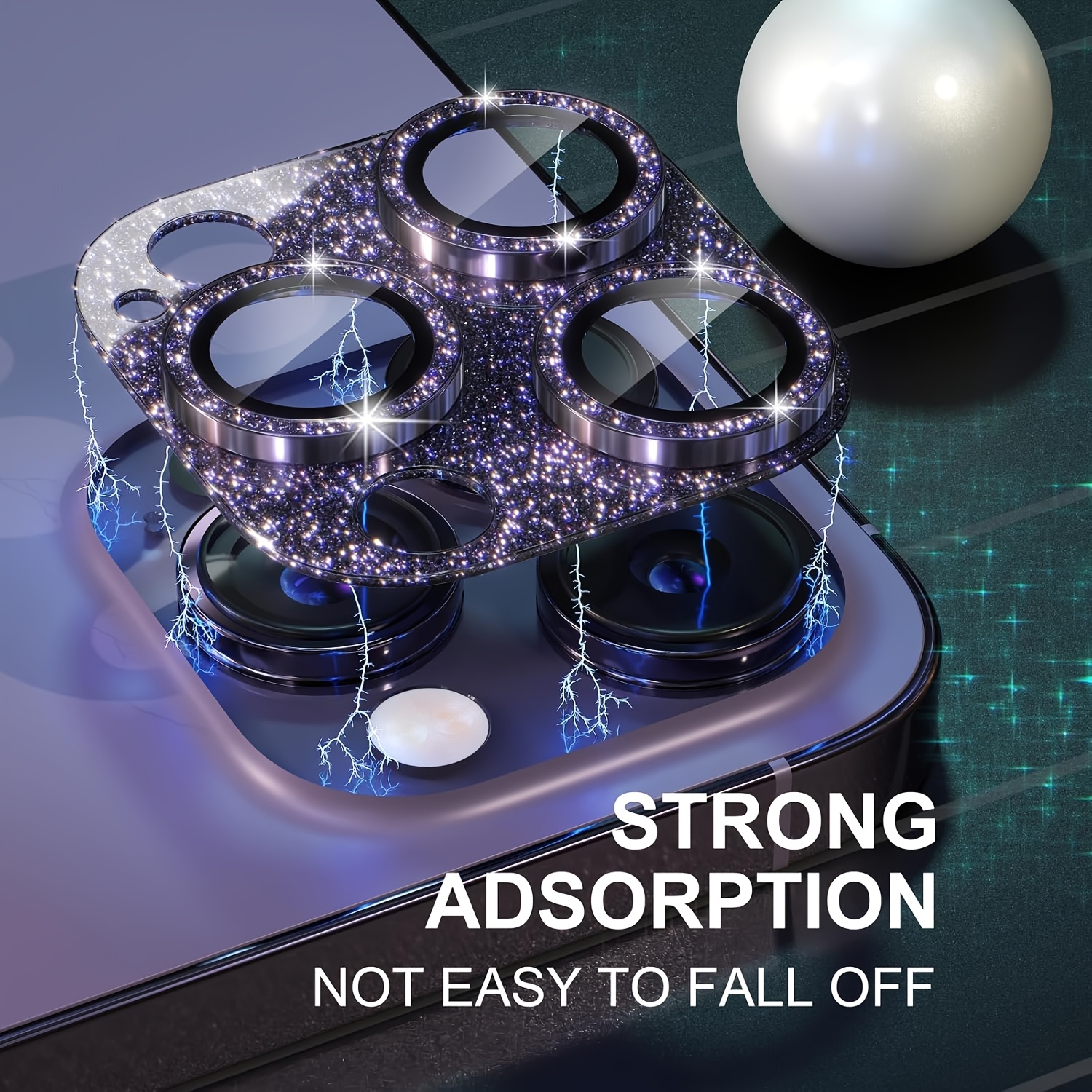 1 stuks glitter-paarse cameral - Tempered Glass Screen 9H recensie en prijs