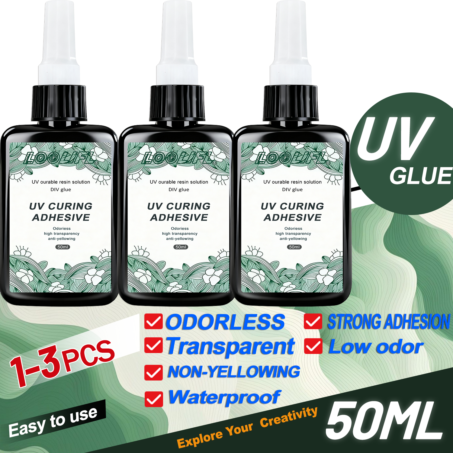 LOOLIFL Nieuwe Sterke 50ml UV  - Liquid Uv Glue Kit recensie en prijs