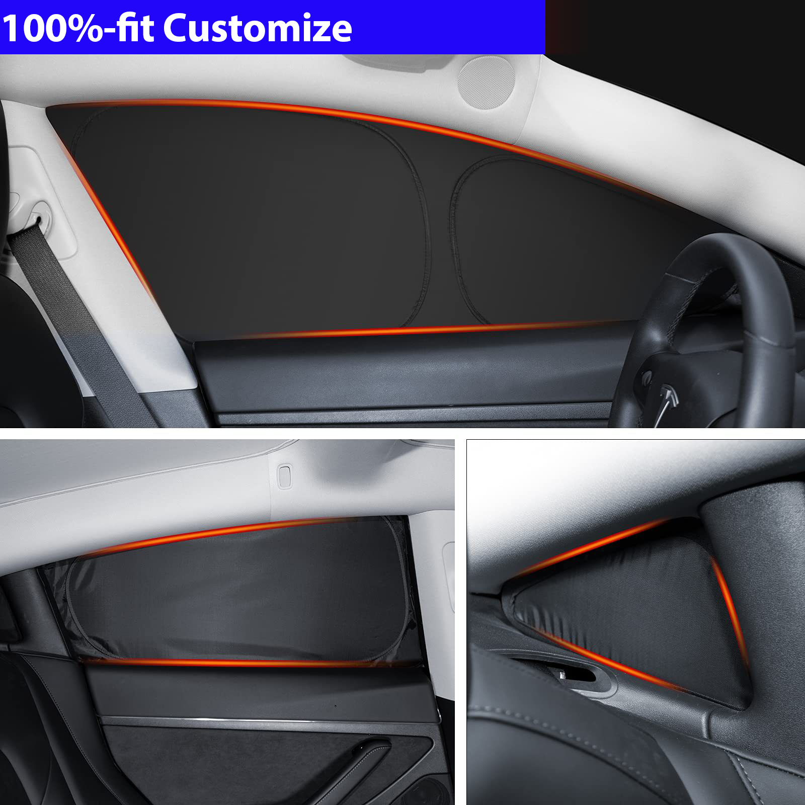 Auto Zonnescherm voor Tesla Mo - Privacy Screen Protector recensie en prijs