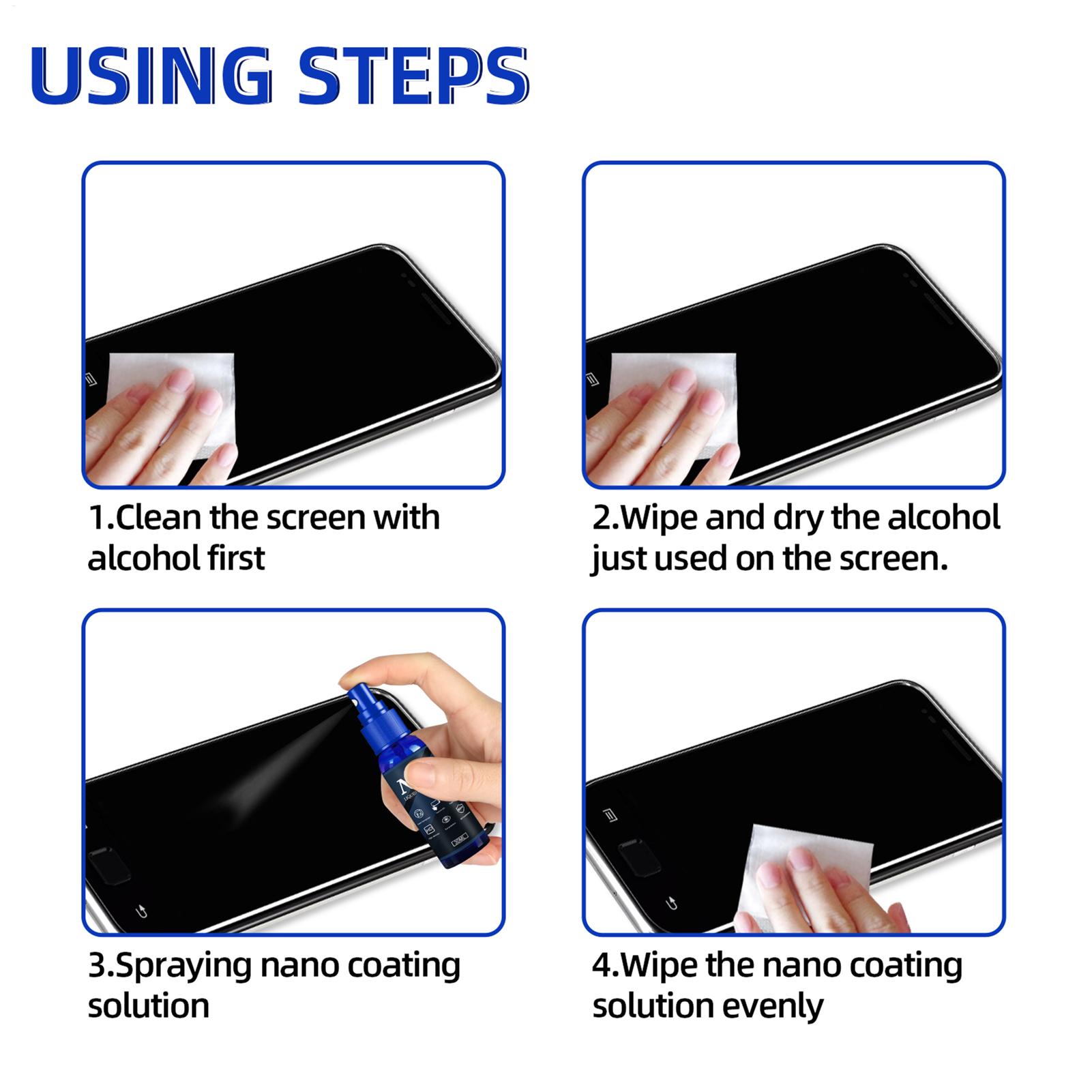 Screenprotector Spray Vloeibar - Oleophobic Coating Spray recensie en prijs
