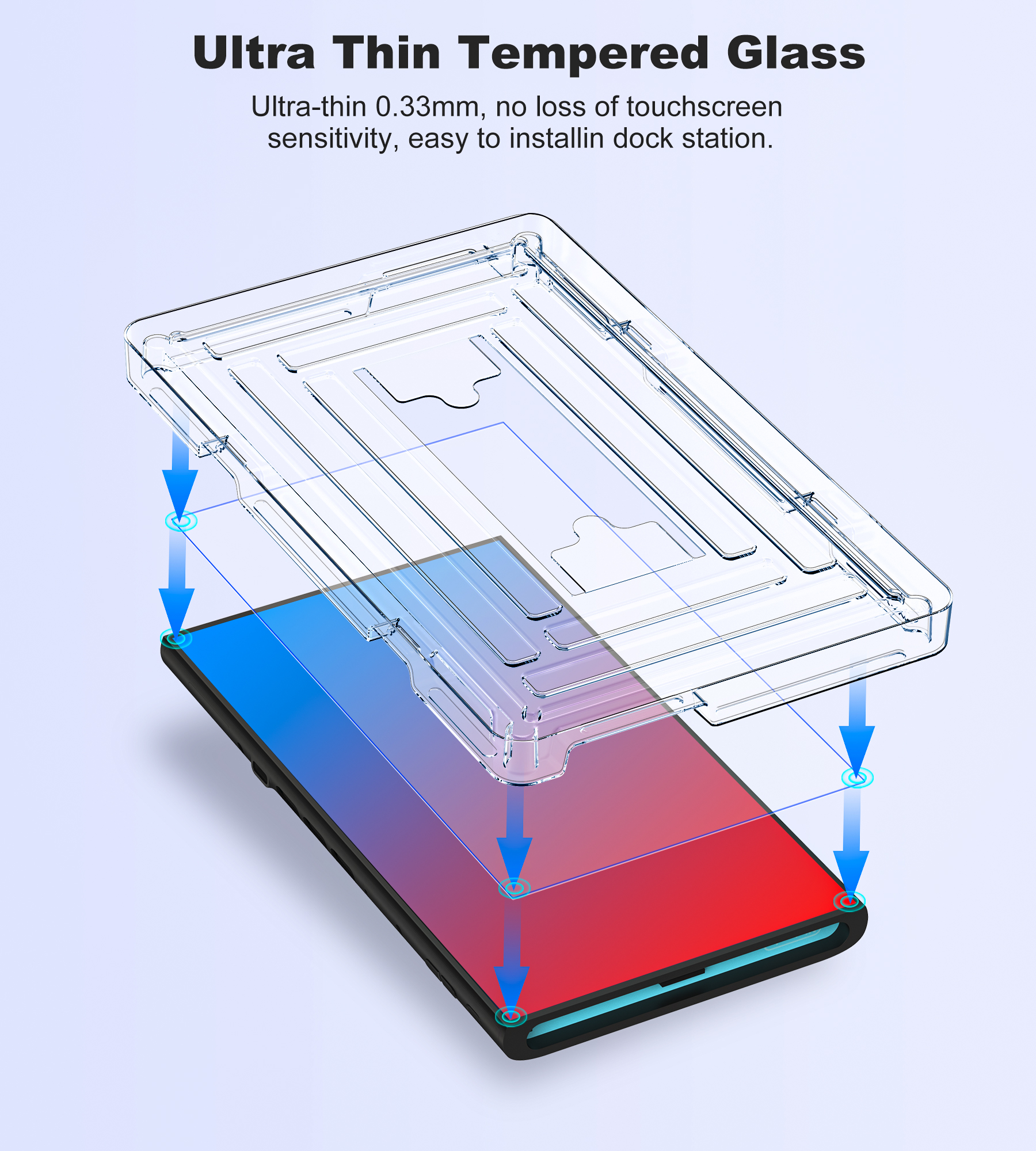 BEBONCOOL 2-pack gehard glazen - Screen Alignment Tool recensie en prijs