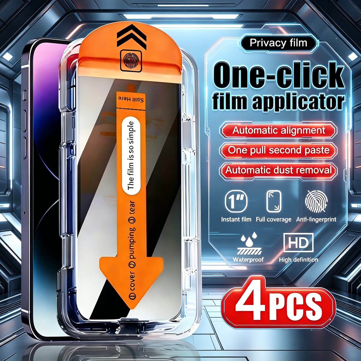 4 stuks Privacy Beschermfolie  - Screen Alignment Tool recensie en prijs
