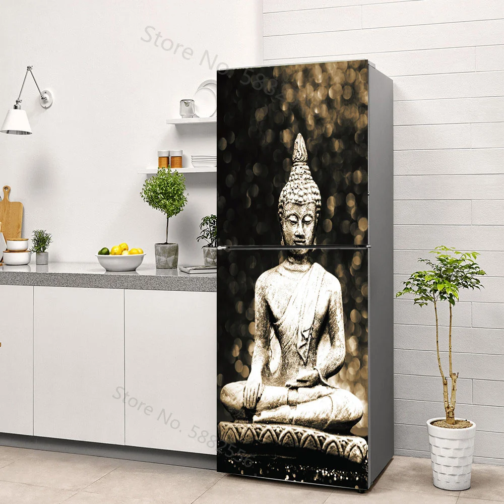 Buddha Art Vinyl Koelkast Stic - Full Cover Adhesive recensie en prijs