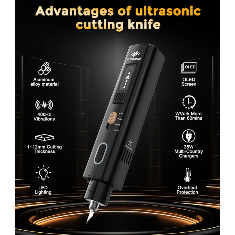 40kHz ultrasoon snijmes: 35W h - Screen Protector Cutter recensie en prijs