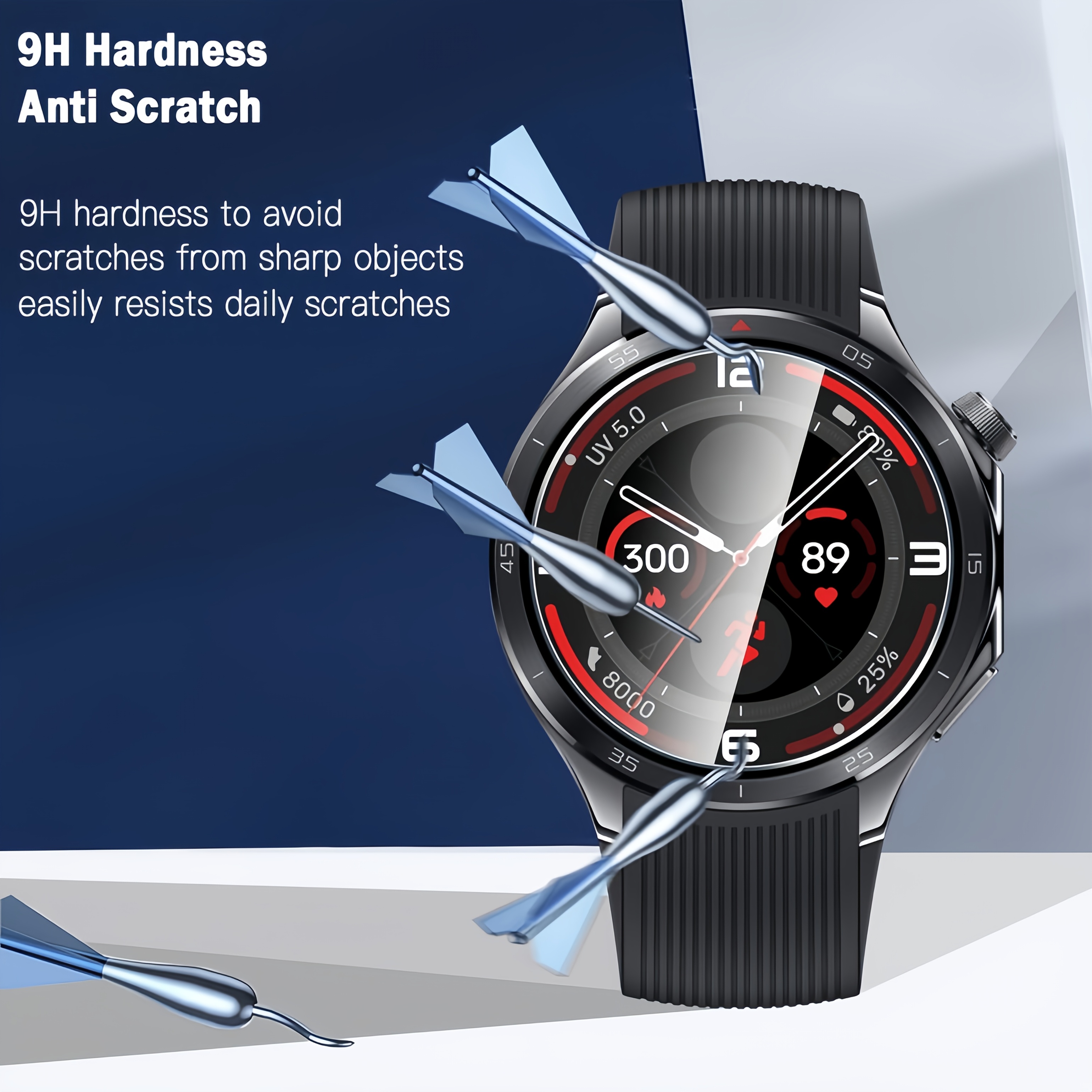 3 STKS 9 H Gehard Glas Screen  - Smartwatch Screen Film recensie en prijs